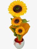 COMPOSIZIONE ARTIFICIALE GIRASOLI - H 50 cm